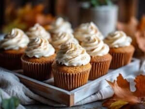 Pumpkin Spice Cupcakes – Krem Peynirli Balkabaklı Cupcake Tarifi