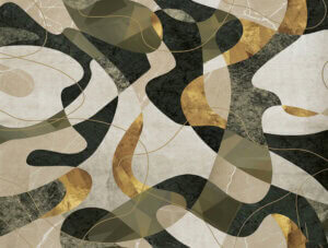 Foto tapeta – Gold abstract lines