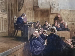 A picture of the court decided punishments which resembles flogging of women prohibited by UK Law.