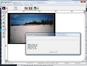 Die Spezialsoftware CyberView steuert den Diascanner