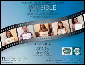 Invisible: fundraiser party Feb 9