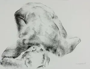 female nude drawings of women showing her back by olaf melcher