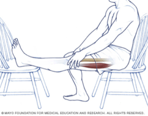 hamstring stretch seated
