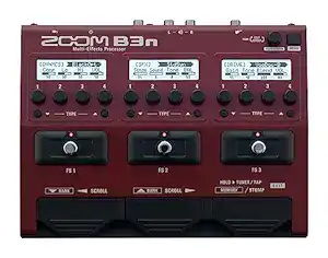 Zoom B3n Multi-Effects Processor for Bassists (Red)