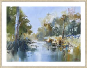 Creek from the Murray River - 5cm White Border