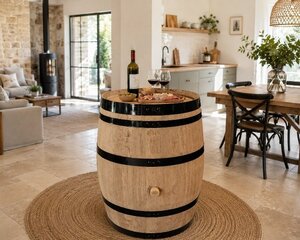 Barrique brute arceaux noir antirouille