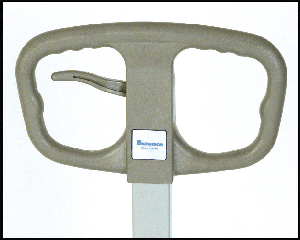 Bishamon Pallet Lift Table Blue Label Handle