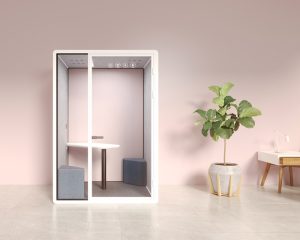 Comfortablebox White Medium Office Phone Booth