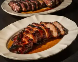 May Chow menüsünde Char Siu tabağı