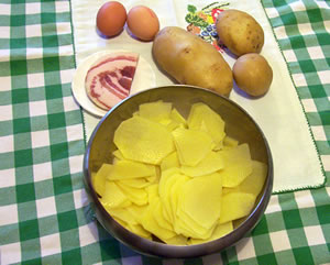 GLARA DI PATATE A FETTE (Glor a tagliun)