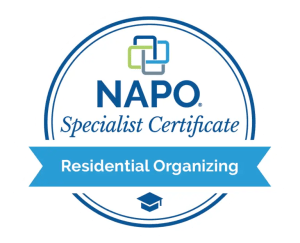 napo-21-badges-resorg Certified NAPO Residential Organizing specialist badge representing professional organizing services by Soulstice Living.