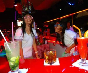 Girls drinking alcohol