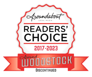 Readers' Choice 2017–2023 award badge from Around Woodstock, reflecting recognized accounting and tax excellence in Georgia