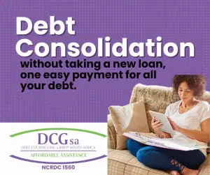 Illustration of simplified finances through debt consolidation, showing multiple debts combined into one manageable payment for easier financial management and reduced stress