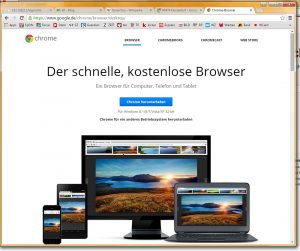 Chrome heißt der Google-Browser