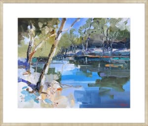 Morning On The River Bank - 10cm Mount Board