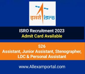 ISRO Admit Card 2023