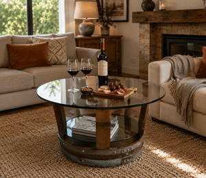 table basse barrique