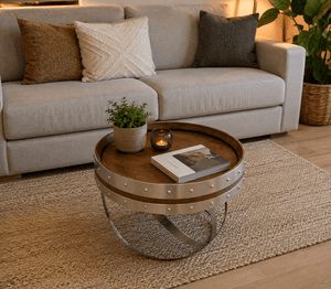 Table Basse Design fond de tonneau