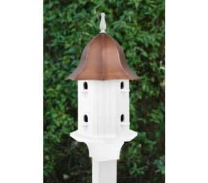 Amazing White Bird House with Copper Roof Design