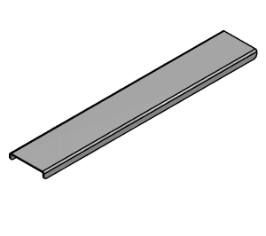 Quality Industries 16" Stainless Steel Adapter Bar - Divider for Steam Tables