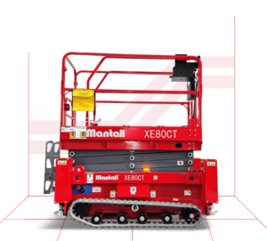 19’ Tracked Electric Scissor Lift Mantal XE80CT for Hire in Melbourne