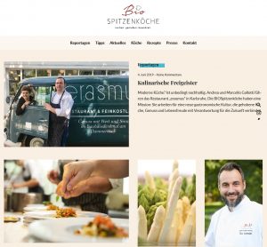 Screenshot Startseite biospitzenkoeche-blog.de