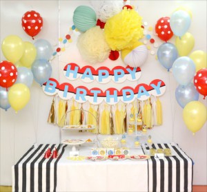 Pokemon Themed Birthday Party : ポケモンテーマのバースデイパーティー