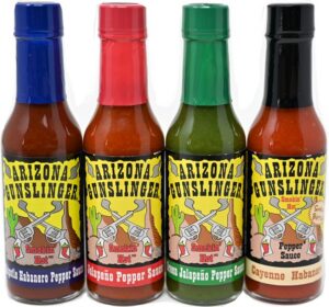Assorted AZ Gunslinger hot sauces