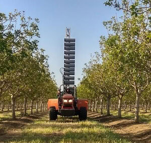 Edete's robotic 2BeTM pollinator conducts artificial pollination by dispersing miniscule pollen quantities that are closely controlled and managed during the blooming season. - Photo: Edete