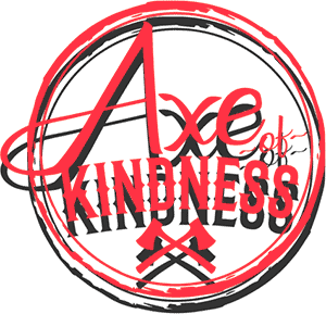 AxeofKindness_clrOrg lumber jill's axe of kindness outreach logo