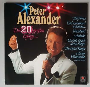 Peter Alexander – "Die 20 Großen Erfolge" (Ariola – 38 916 3) Cover Vorderseite