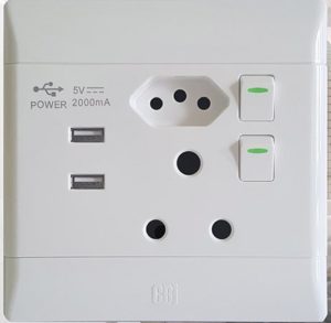 Plug socket combo