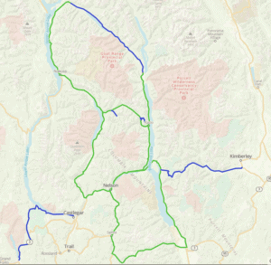 map of kootenay lake tourism motorcycle routes