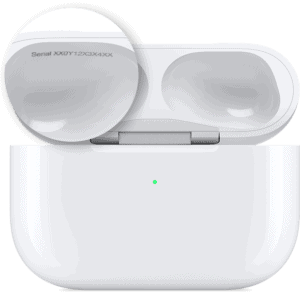 Find the Serial Number of your AirPods Inside the Charging Case