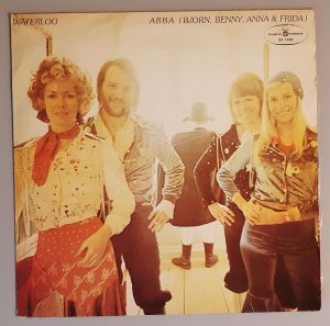 ABBA, Bjorn, Benny, Anna & Frida– "Waterloo" (Polskie Agrarian Muza – SX 1280) Cover Vorderseite