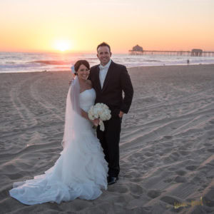 Wedding Pasea Hotel Huntington Beach sunset
