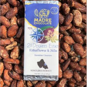 Elderflower Nibs Bar 70% Cacao