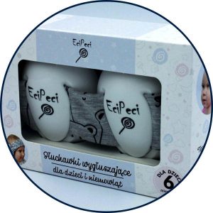 EciPeci - panda szary | słuchawki wygłuszające dla niemowląt i dzieci