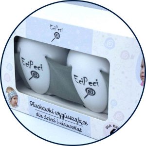 EciPeci - szary | słuchawki wygłuszające dla niemowląt i dzieci