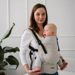 KAVKA multi-age MAGNETIC - rome linen | nosidło regulowane, klamrowe