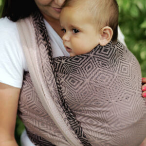 Little Frog - charmy cube tencel | długa chusta tkana