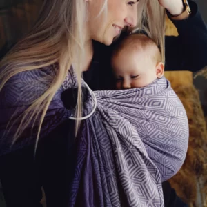 Little Frog - Iris Cube Tencel | długa chusta tkana