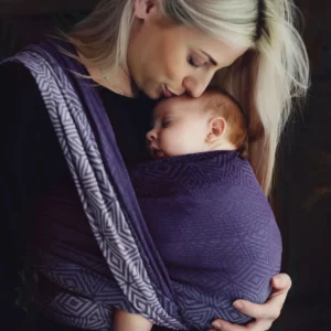 Little Frog - Iris Cube Tencel | długa chusta tkana