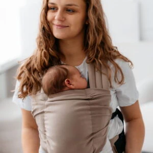 KAVKA nest - beige cotton | nosidło regulowane