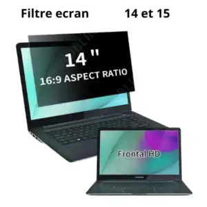 Filtre de confidentialité pour ordinateur 14"a 15"