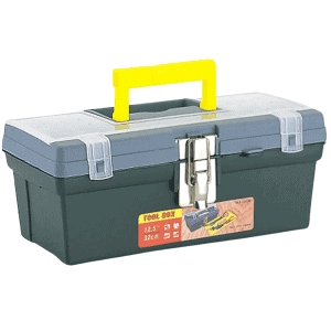 Caja Herramientas. Plástica. 12.5" Cierre metal