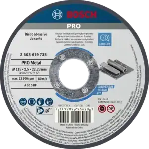 Disco corte 115x2.5mm - BOSCH