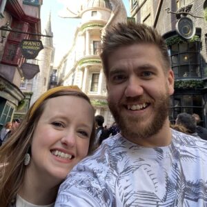 Enjoying a magical day at The Wizarding World of Harry Potter in Orlando, Florida. Perfect for family-friendly vacations and theme park adventures.