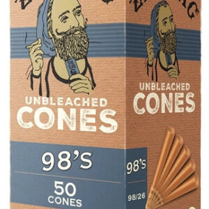 Zig Zag Mini Bulk Unbleached Cones - 98s - 50pk